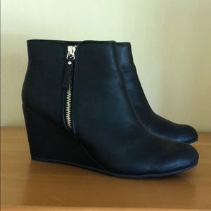 Black Wedge booties